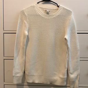 Women’s XS JCREW WHITE SWEATER